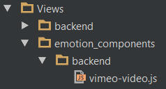backend component directory structure